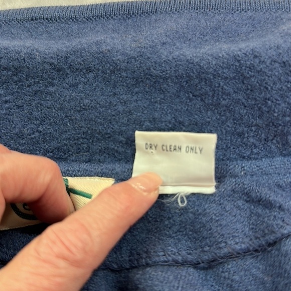 J. Jill Ltd. Vintage Worsted Wool Blue Button-down Boxy Fit Lagenlook Jacket M - Picture 9 of 9